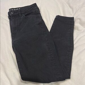 American Eagle Outfitters Women's Dark Gray Skinny Jeans - Sz 4 SHORT 13W 26I